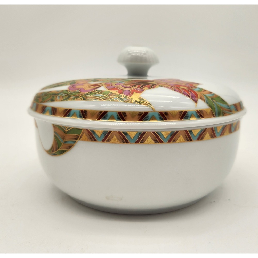 Vintage Kaiser Porzellan Fantasia Bonbonniere With Lid‎ Candy/Trinket Dish Decor